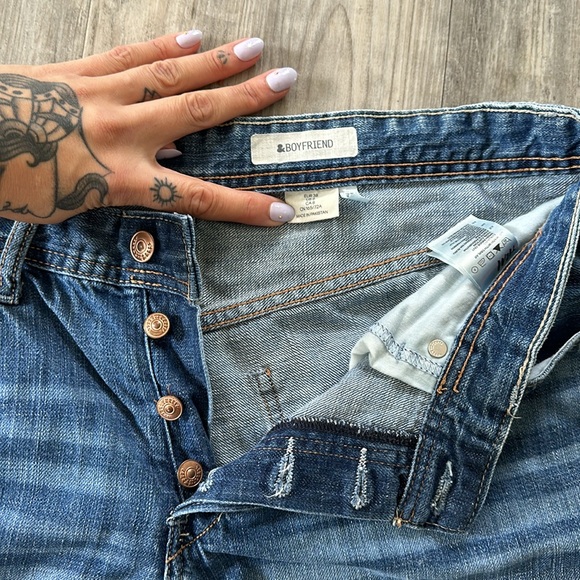 H&M 100% COTTON BOYFRIEND JEAN SHORTS - Picture 5 of 7